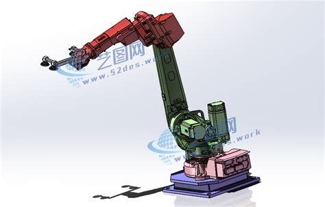 六轴机械臂solidworks18版三维模型机械设计建模c21726 艺图网