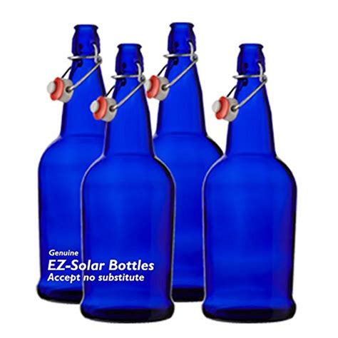 Blue Glass Solar Water Bottles Cobalt Blue Glass Bottles 1 Liter