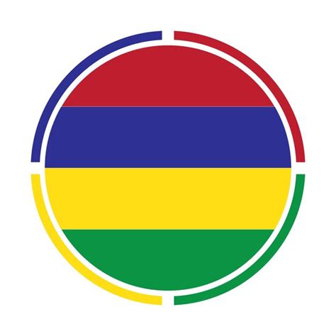 Premium Vector Mauritius Flag Icon