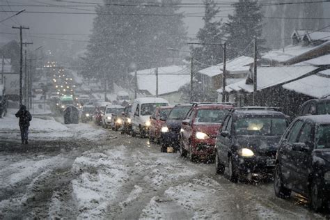 Las imágenes que dejó la nevada en Bariloche ANB Agencia de