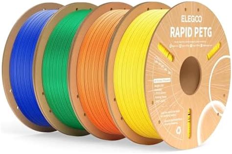 Amazon Elegoo Rapid Petg Filament Mm Bundle Kg High Speed