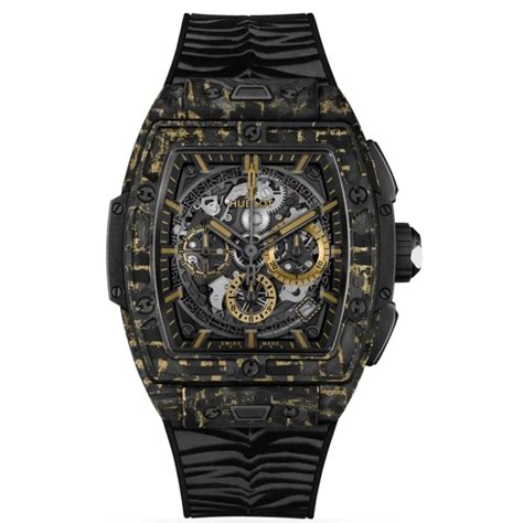 Hublot Spirit Of Big Bang Chronograph Skeleton Dial Rubber Strap Mens Watch 642qx0113rxtig22