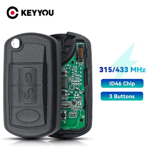 KEYYOU 315Mhz 433MHz ID46 PCF7941 Chip Flip Remote Control Car Key Fob