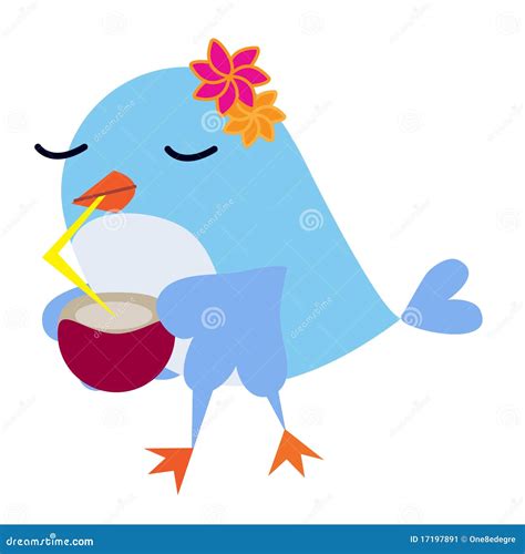 Bird Drinking Juice Stock Image Image 17197891