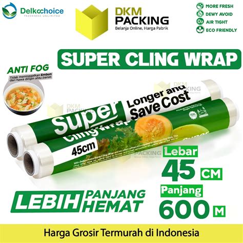 Jual Super Cling Wrap Plastik Makanan Food Wrapping Cm X M