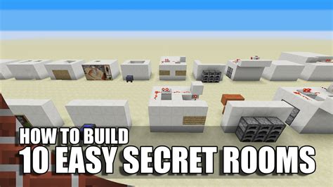 Easy Ways To Build Secret Rooms In Minecraft Youtube