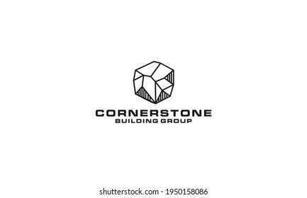 Cornerstone Logo Vector Icon Illustration Stock Vector (Royalty Free ...