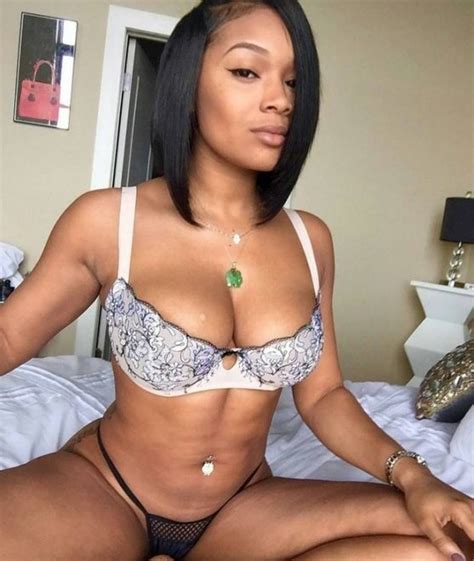 Fine Stacked Ebony Lingerie Porn Pic
