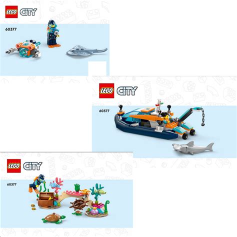 LEGO Explorer Diving Boat Set 60377 Instructions | Brick Owl - LEGO ...