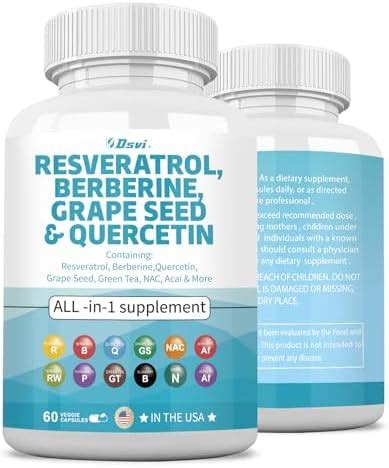 Amazon Clean Nutraceuticals Resveratrol 6000mg Berberine 3000mg