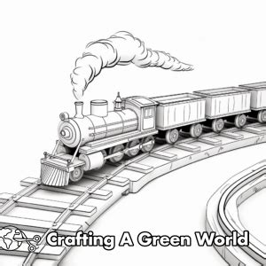 Train Tracks Coloring Pages - Free & Printable!