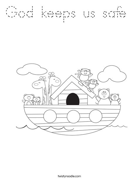 God Keeps His Promises Rainbow Coloring Page Printable