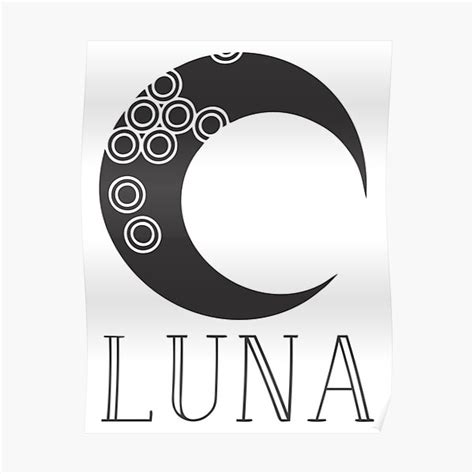 Luna Poster For Sale By Lunadesign Redbubble