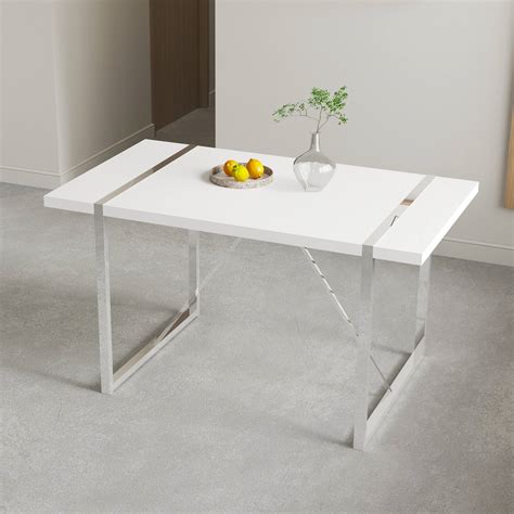 Droom Rustic Industrial Rectangular Dining Table For Person With