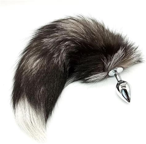 Amazon Furry Fox Anal Plug Tail Sex Toys For Woman Female Gay Annal Steel Metal Sexy Anus