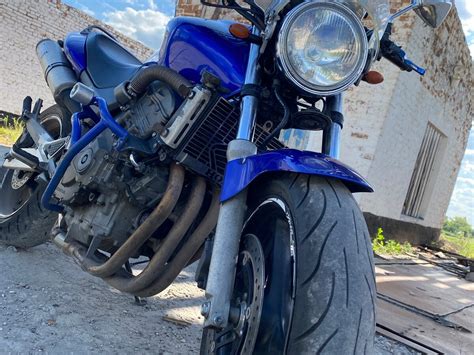 Купить б у Honda CB 600F Hornet карбюратор 6 передач во Фрязино синий naked bike 2001 года на