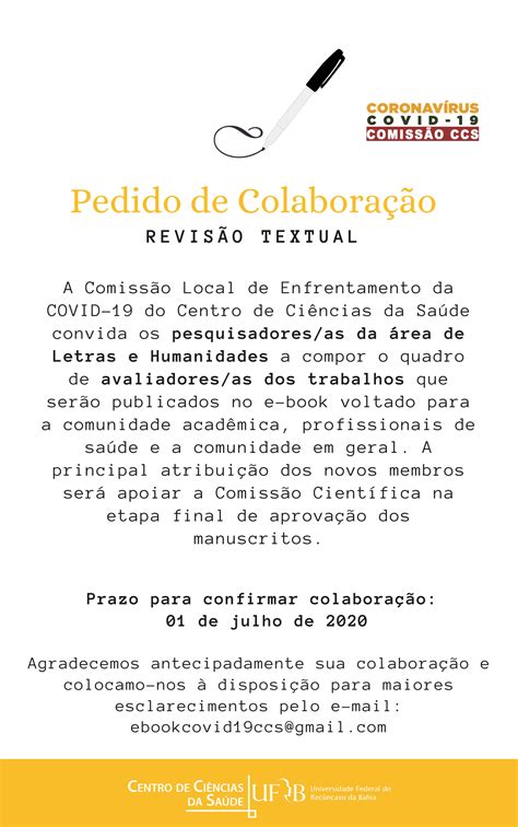 Pedido de Colaboração Revisão textual