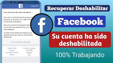 Cómo recuperar una cuenta de Facebook deshabilitada 2022 Recuperación