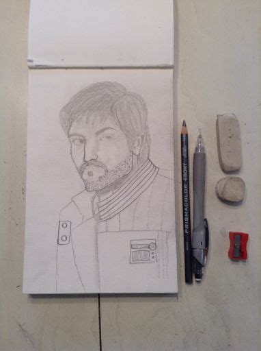 Captain Cassian Jeron Andor Drawing CuratorReview Star Wars Amino