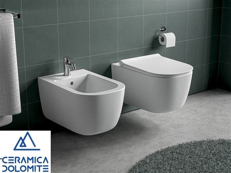 Wc Sospeso Italia Rimless Bianco Lucido Iperceramica