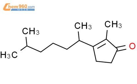 89345 46 0 2 Cyclopenten 1 one 3 1 5 dimethylhexyl 2 methyl 化学式结构式