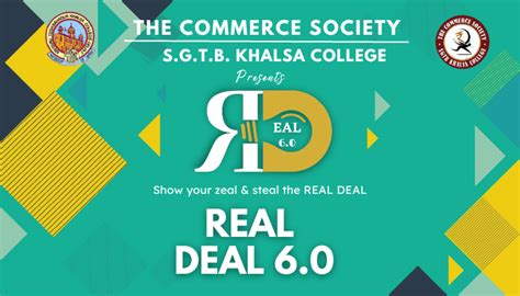 Real Deal By Sri Guru Tegh Bahadur Khalsa College Sgtb Khalsa