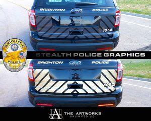 What are Ghost Graphics? Stealth Police Car Graphics