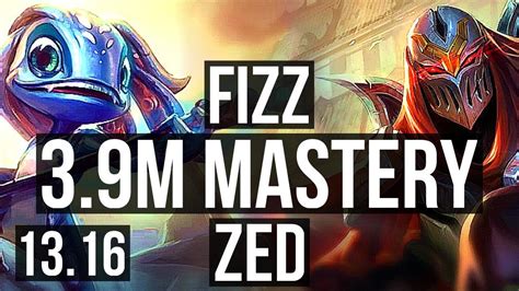 Fizz Vs Zed Mid M Mastery Godlike Games Euw