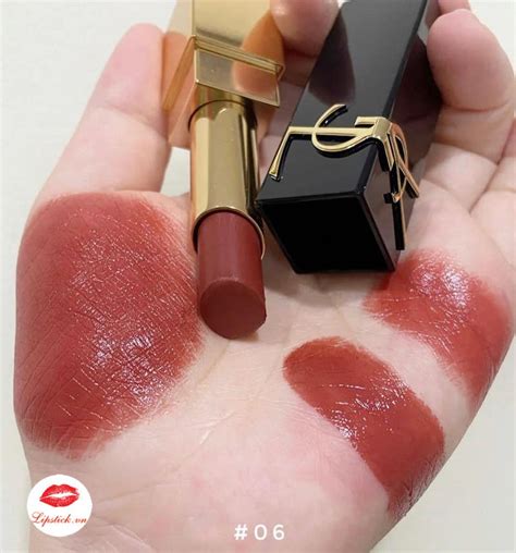 Review Son YSL 06 Reignited Amber The Bold Đỏ Nâu HOT Nhất