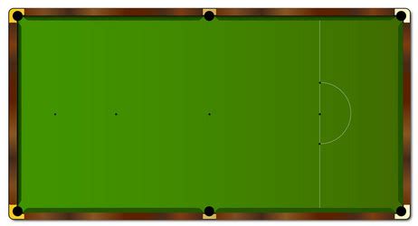 Snooker Table Royalty Free Vector Image VectorStock