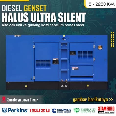 Jual Mesin Genset 60 Kva Perkins Cummins Isuzu Emerald Surabaya ULTRA