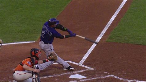 Col Sf Tulo Singles To Extend Hit Streak To Games Youtube