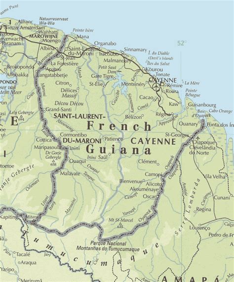 French Guiana Map