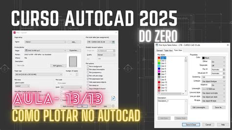 Curso AutoCAD 2025 Do Zero Aula 13 Como PLOTAR No AutoCAD YouTube