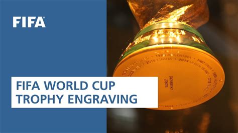 Fifa World Cup Trophy Engraving Youtube