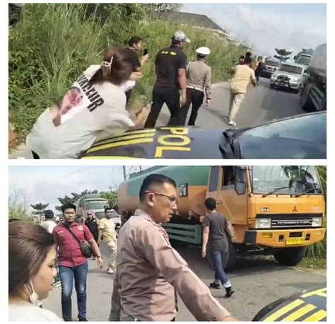 Viral Beredar Video Mobil Patroli Polisi Tabrak Seorang Wanita Akurat