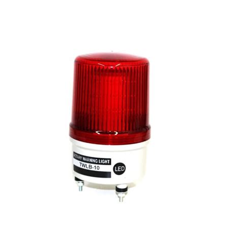 Sinaleiro Sonoro Pvc Rotativo Buzzer Led Mm Vcc Vermelho