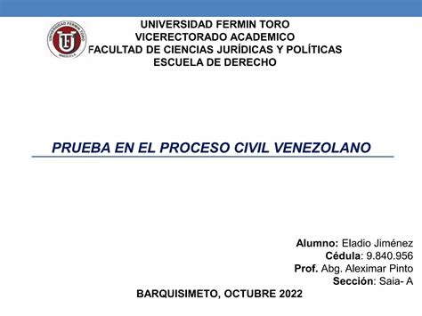 Prueba Proceso Civil Ppt