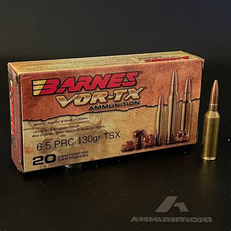 Barnes Vor Tx 6 5 Prc 130 Gr Tsx Hpbt 20 Rnd Bx Ammunition1