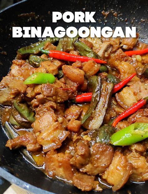 Pork Binagoongan Yummy Kitchen