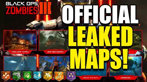 OFFICIAL 8 ZOMBIES REMASTERED MAPS LEAKED FOR DLC 5 ZOMBIES