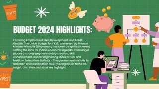 Budget 2024 Highlights Fostering Employment Skill Development And