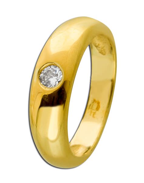 Taufring Gelbgold Brillant Ct Tw Vsi Goldringe