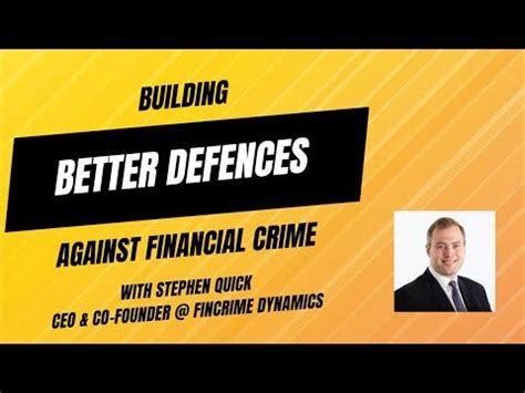 Building better defences against financial crime | Mike Chambers
