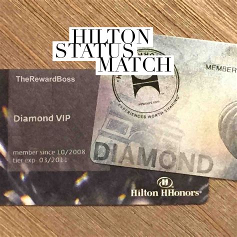 Confirmed Hilton Diamond Status Match (via SPG Platinum + Hyatt Diamond) - The Reward Boss