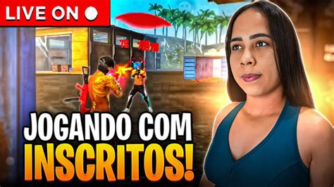 Free Fire Ao Vivo Rumo Ao Elitejogando Br Raqueada Os Inscritos