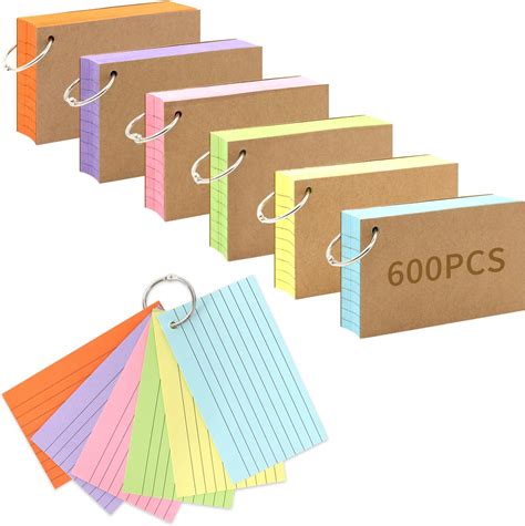 Amazon Ruled Index Cards 3x5 Inches 300 Pcs Colorful Index Cards