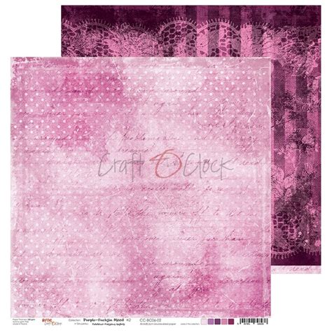 ColecciÓn Papel 12x12 Basicos Purple Fuchsia