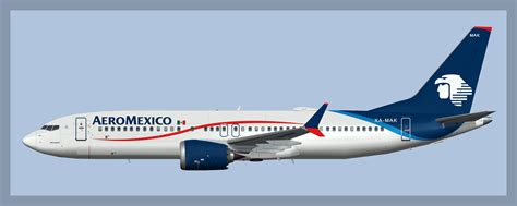 Aeromexico Boeing 737 Max8 Aia Model Atco Repaints