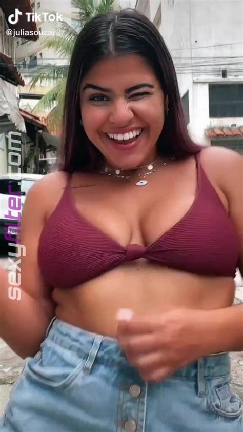 Magnificent Julia Antunes Shows Cleavage In Red Bikini Top Sexyfilter